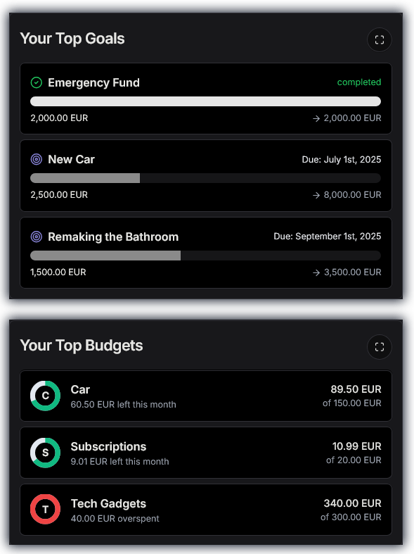 SlickBudget Net Worth Tracking